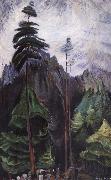 Emily Carr Mountain Forest oil painting